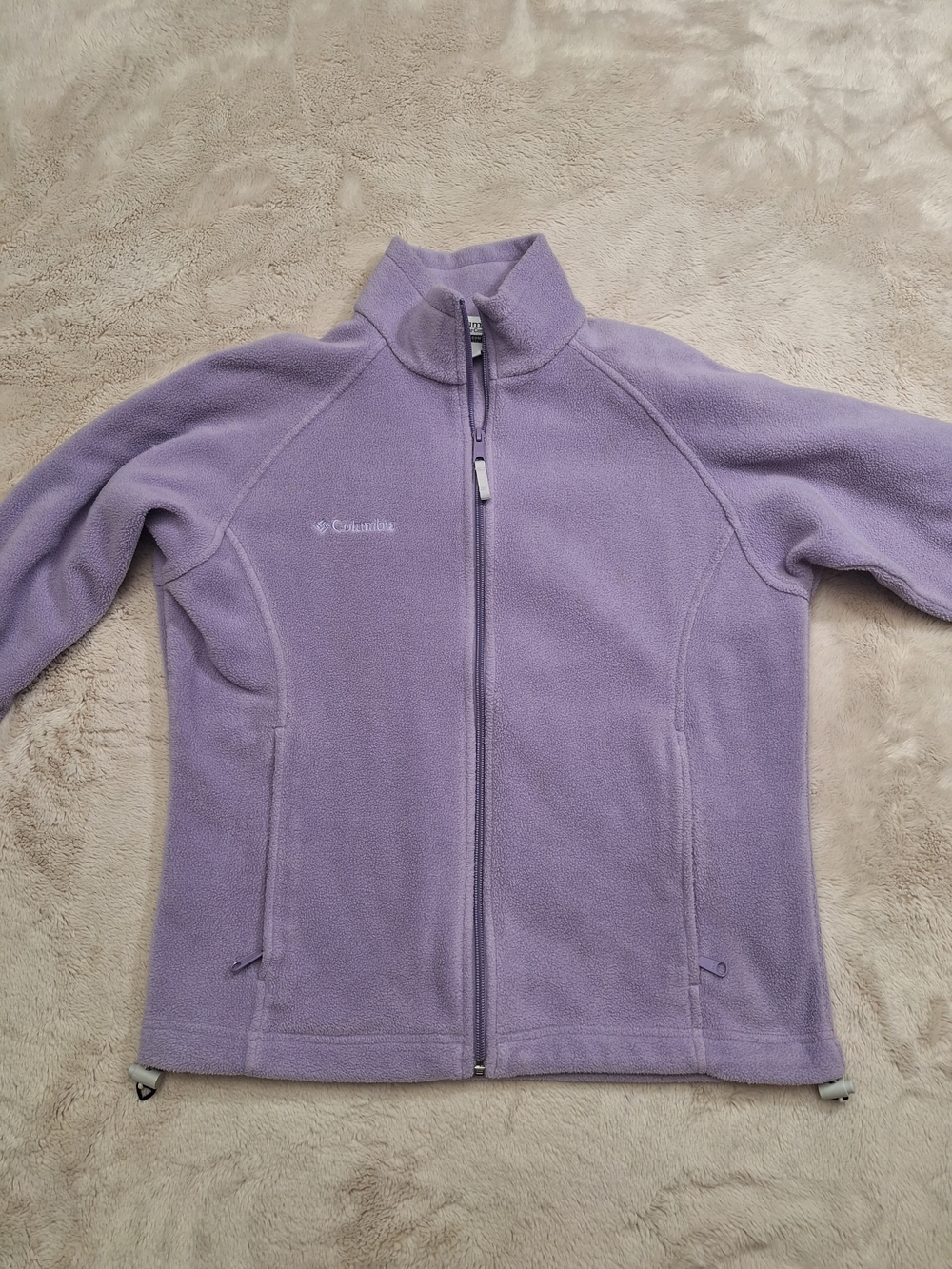 Columbia Benton Springs Women's Full Zip Fleece Jacket Purple Medium